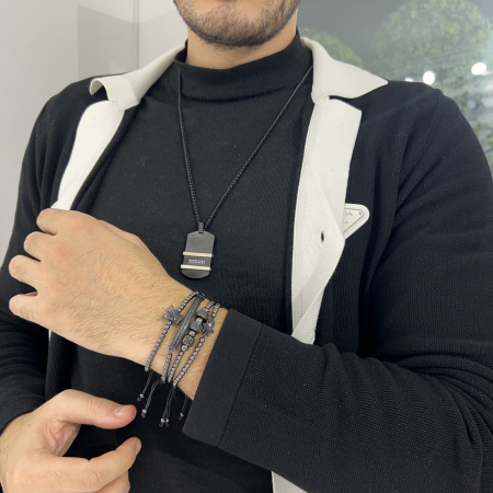 Set 4 Bratari Brooks Full Black Crown Fatima [3]