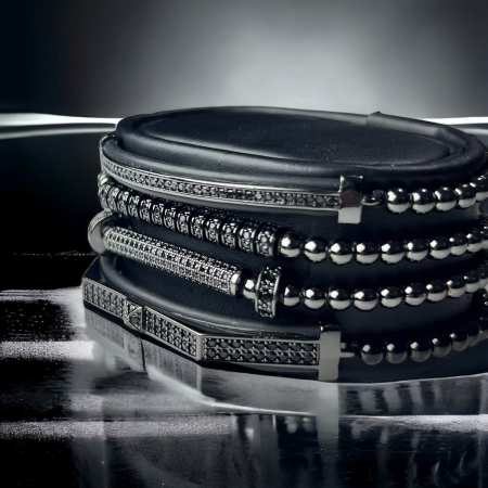 Set 4 Bratari Brooks Full Black Linea Elements [1]