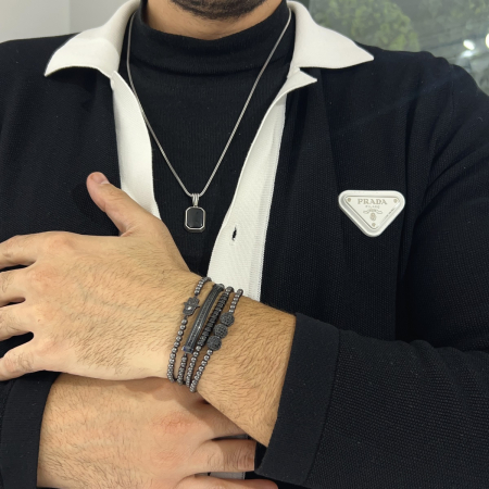 Set 4 Bratari Brooks Full Black MicroDiamonds [3]