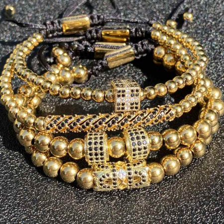 Set 4 Bratari Brooks Gold Handcrafted [2]