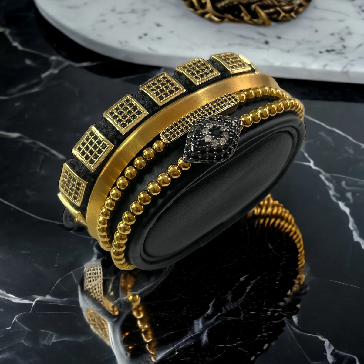 Set 4 Bratari Brooks Gold Malbeck [2]