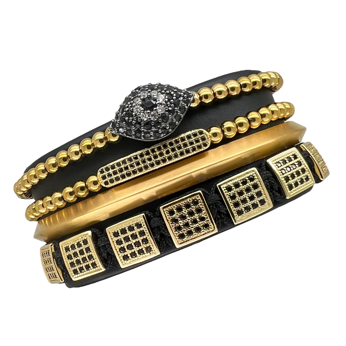 SETURI BRATARI - Set 4 Bratari Brooks Gold Malbeck