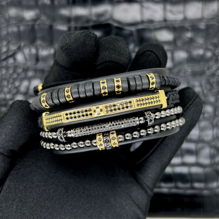 Set 4 Bratari Brooks Goldblack Etros [3]