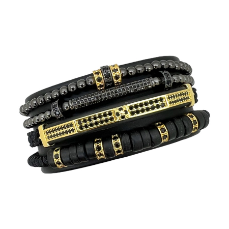 Set 4 Bratari Brooks Goldblack Etros [0]