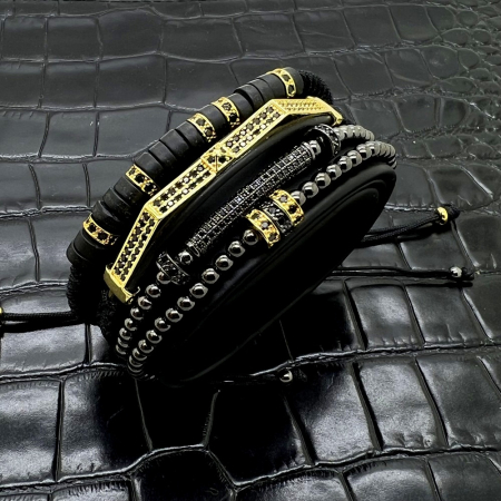 Set 4 Bratari Brooks Goldblack Etros [2]