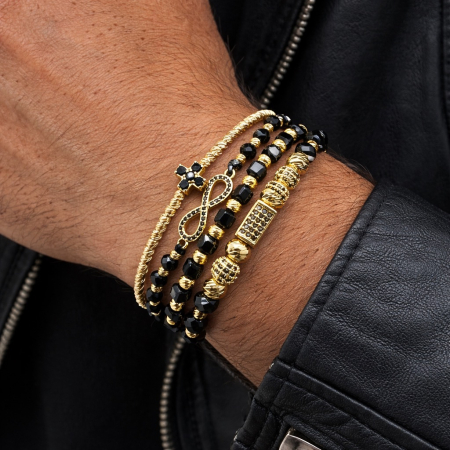 SETURI BRATARI - Set 4 Bratari Brooks GoldBlack Infinity