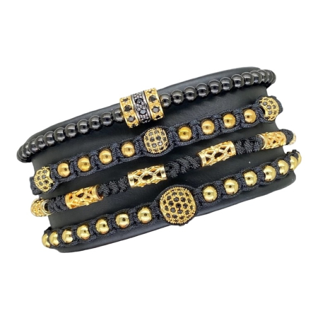 Set 4 Bratari Brooks GoldBlack Stulbeck [0]