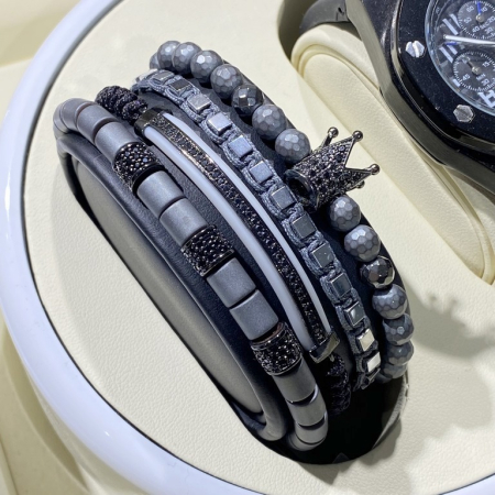 Set 4 Bratari Brooks Gray Fusion [3]