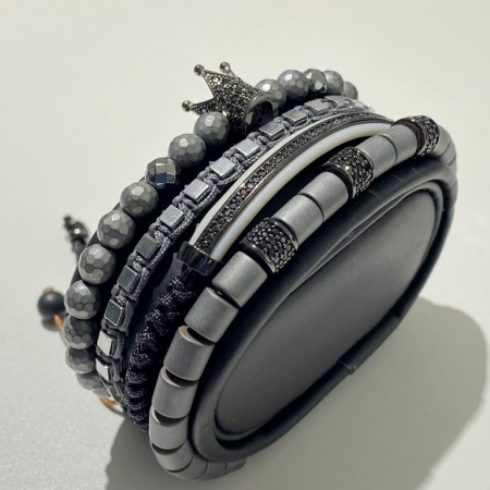 Set 4 Bratari Brooks Gray Fusion [4]