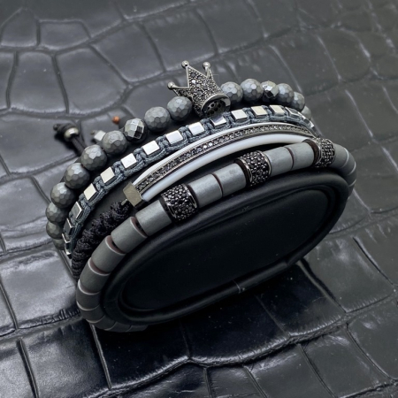 Set 4 Bratari Brooks Gray Fusion [2]