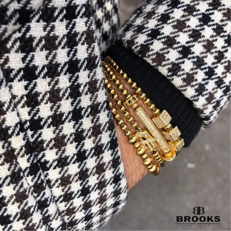 Set 4 Bratari Brooks Luxury Gold Rosario [1]