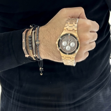 Set 4 Bratari Brooks RoseGold And Black [1]