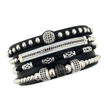 SETURI SILVER - Set 4 Bratari Brooks Silver Elements