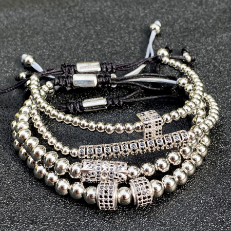 Set 4 Bratari Brooks Silver Kraft [3]