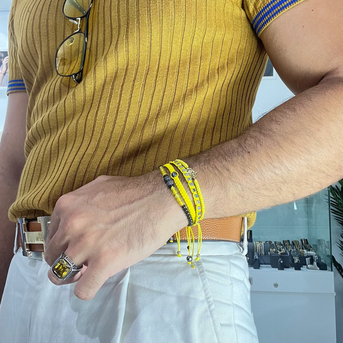 Set 4 Bratari Brooks Yellow Yachting [1]