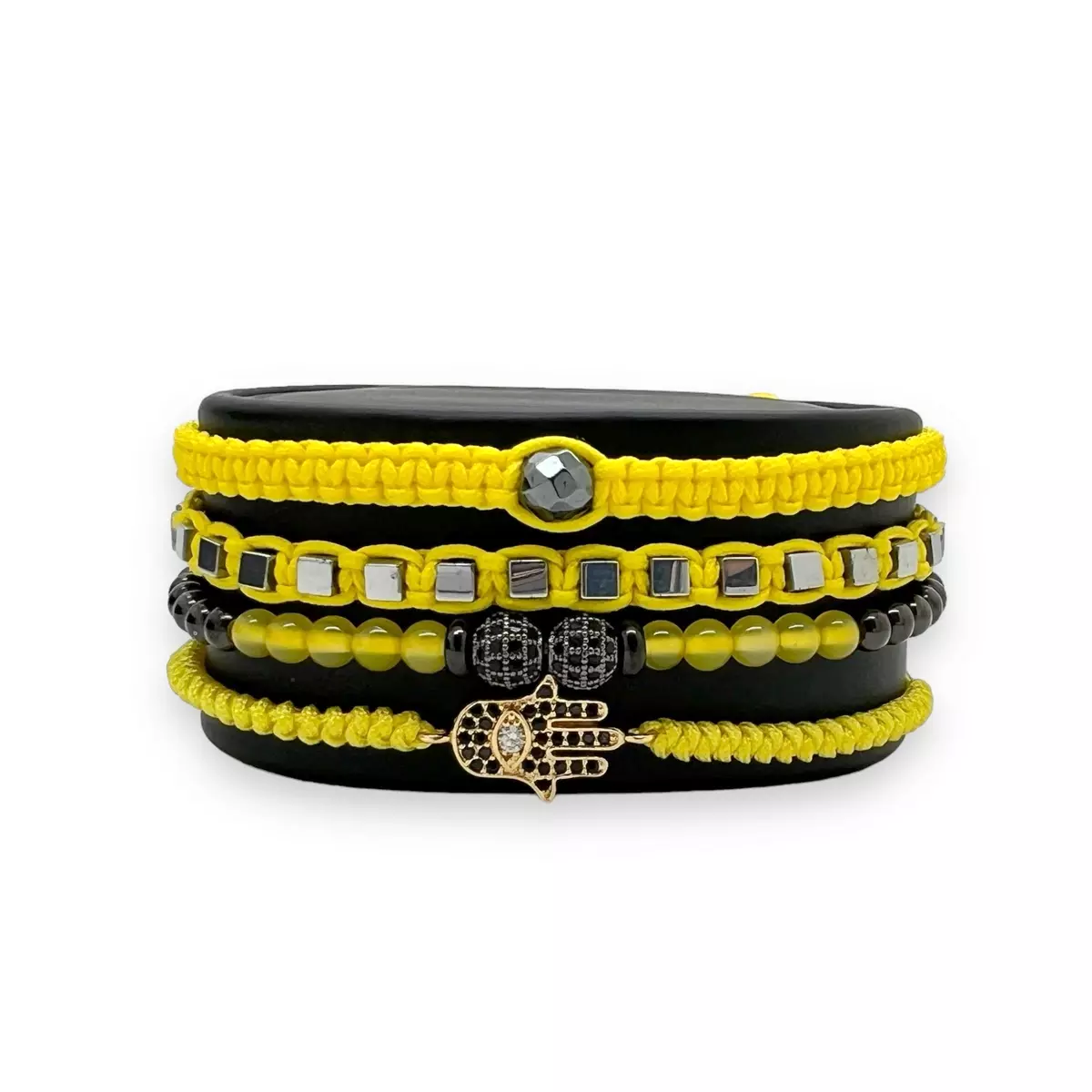 BRATARI LUXURY - Set 4 Bratari Brooks Yellow Yachting