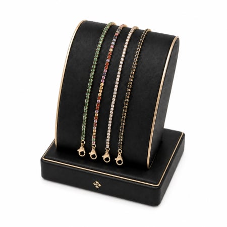 Set 4 Bratari Tennis Gold Slim 1.3 MM [0]