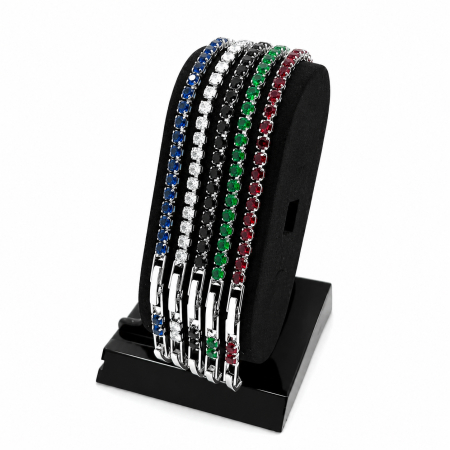 PROMOTII BRATARI - Set 5 Bratari Tennis Zirconia Diamonds 3 MM / 19.5 CM