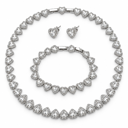 BIJUTERII DAMA - Set Angelic Hearts Diamonds