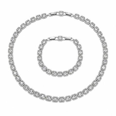 BRATARI CRISTALE - Set Angelic Rainbow Clear Diamonds 10M