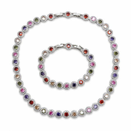 COLIERE - Set Angelic Rainbow Diamonds 10 MM