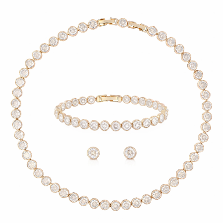 COLIERE - Set Bijuterii Angelic Gold Diamonds 6MM