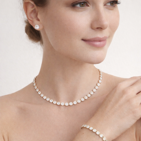 Set Bijuterii Angelic Gold Diamonds 6MM [1]