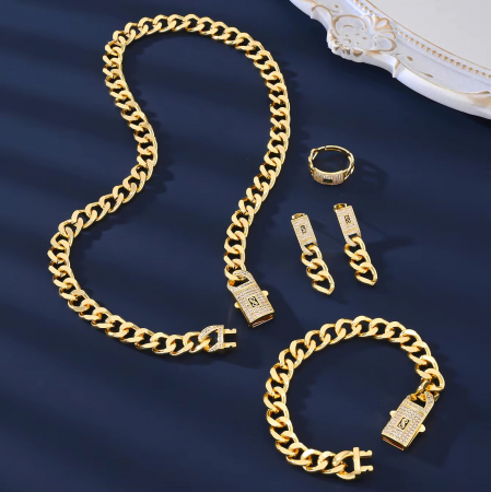 Set Bijuterii Monaco Gold Plated 14K 8MM [2]