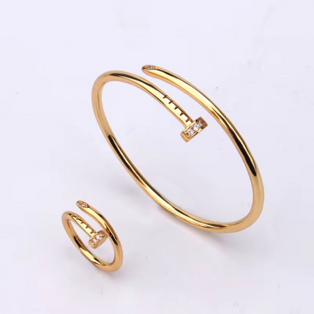 Set Bratara-Inel Gold Classic Nail [1]