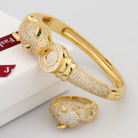 Set Bratara-Inel Gold Gatopardo Diamonds [1]