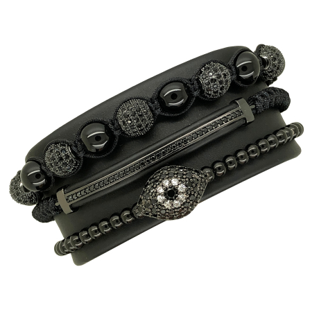 Set Bratari Brooks All Black Gemstones [0]