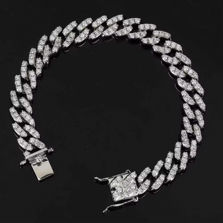 Set Brooks Cuban Silver Woman Full Diamonds [4]