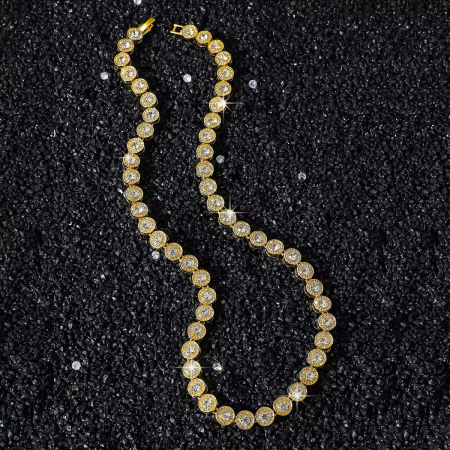 Set Colier-Bratara Gold Angelic 8 MM [2]