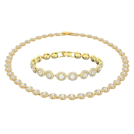 BIJUTERII DAMA - Set Colier-Bratara Gold Angelic 8 MM