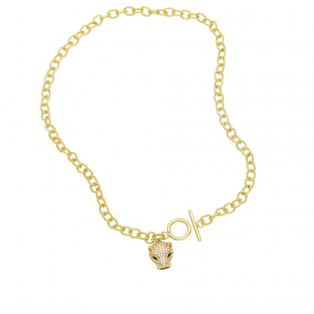 Set Colier-Bratara Gold Gatopardo Gothic Chain [4]