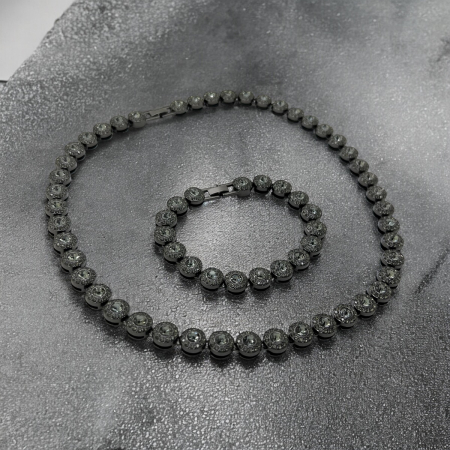 LANTURI CUBAN - Set Cuban Full Black Diamonds Round
