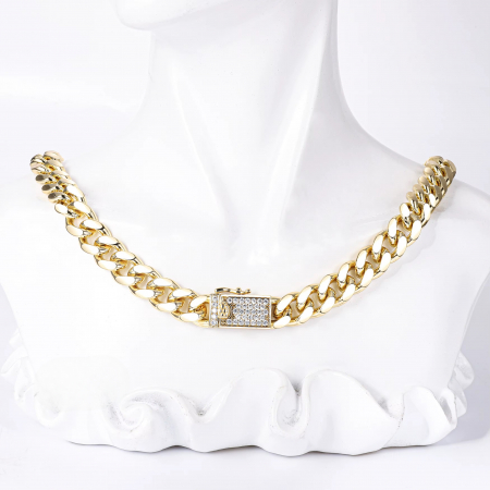 Set Cuban Monaco Gold 14K Plated 8 MM / 50 CM [3]