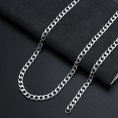 Set Cuban Stainless Steel 8 MM [1]
