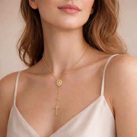 Set Dama Gold Rosary [1]