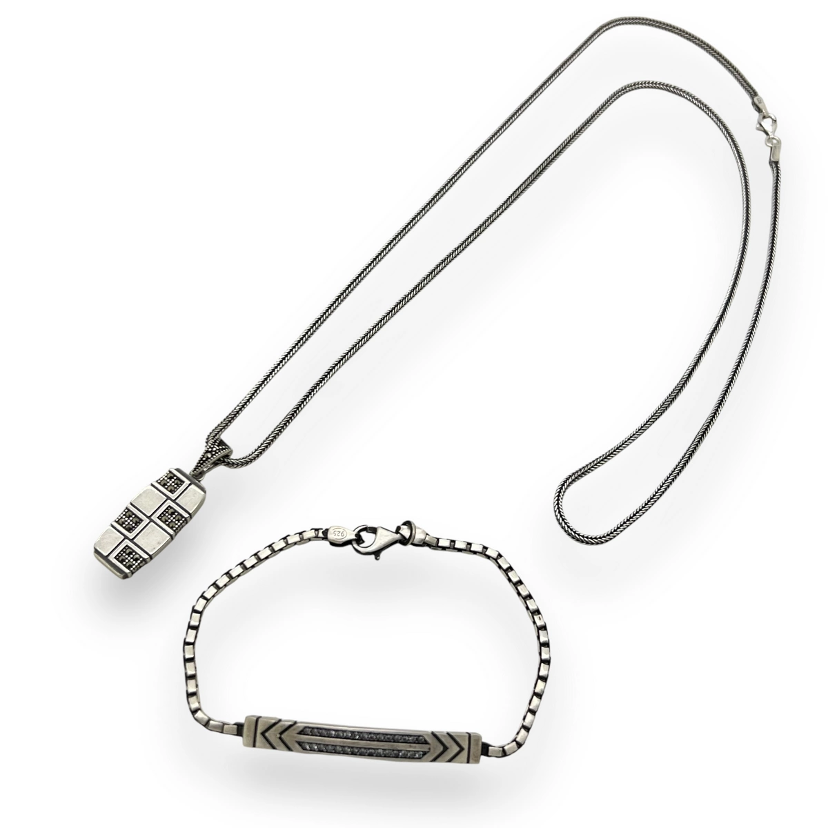 LANTURI ARGINT - Set Lant-Bratara Argint 925 Minimal