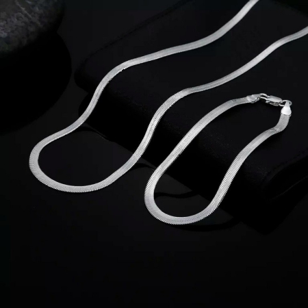 Set Lant-Bratara Argint Italian Design [0]