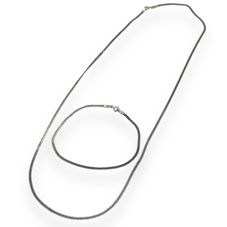 Set Lant-Bratara Argint Men Classic [1]