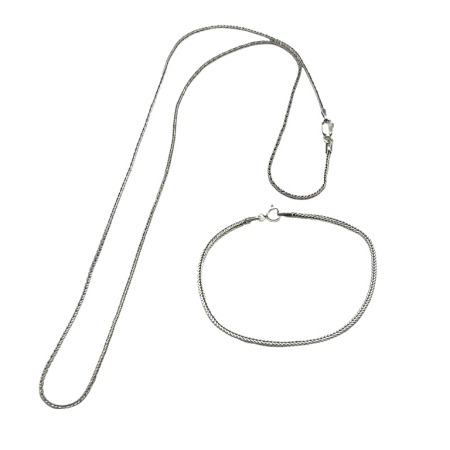 Set Lant-Bratara Argint Minimalist [0]