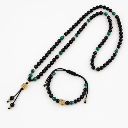 SET LANT&BRATARA - Set Lant-Bratara Black Green Malachite