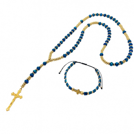 SET LANT&BRATARA - Set Lant-Bratara Blue Imperial Rosary