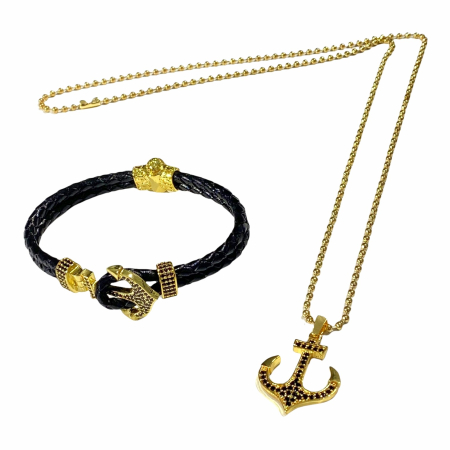SET LANT&BRATARA - Set Lant-Bratara Brooks Gold Anchor