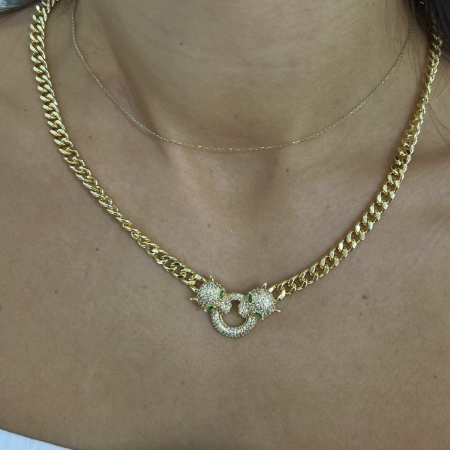 Set Lant-Bratara Cuban Gold Gatopardo Diamonds [3]