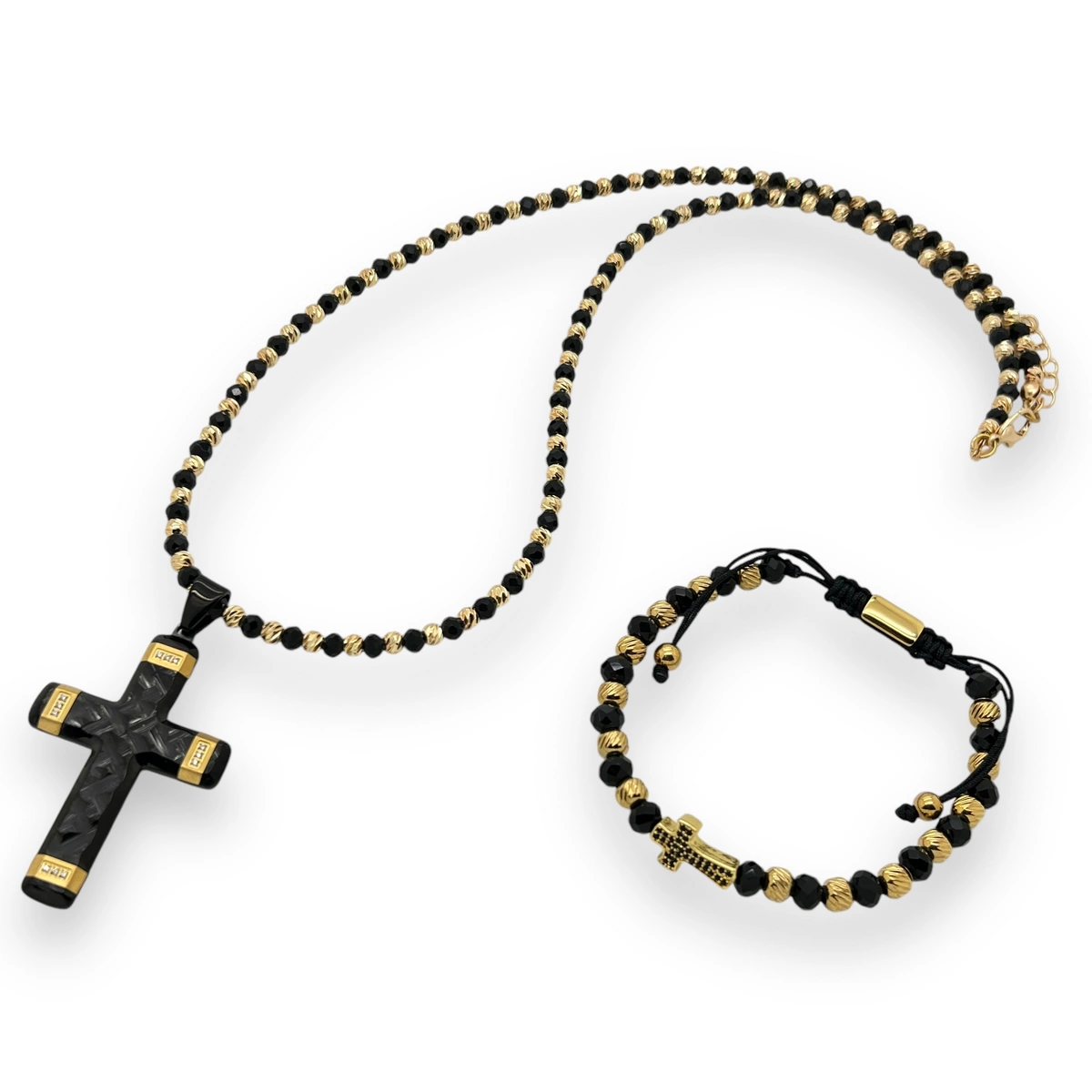 SET LANT&BRATARA - Set Lant-Bratara Gold New Rosary Minimal