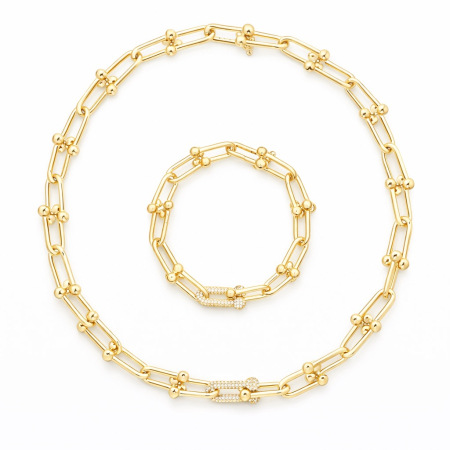 COLIERE - Set Lant-Bratara  Goldesse Link