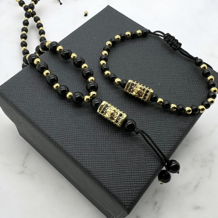 Set Lant-Bratara Luxury Gold Lion [2]